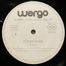 画像をギャラリービューアに読み込む, Folke Rabe / Bo Anders Persson – Was?? / Proteinimperialism (LP)