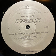 画像をギャラリービューアに読み込む, Paul Dresher – Night Songs / Channels Passing (LP)