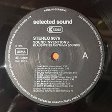 Load image into Gallery viewer, Klaus Weiss Rhythm &amp; Sounds – Sound Inventions (LP)