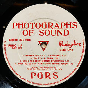 PGRS – Photographs Of Sound (LP)