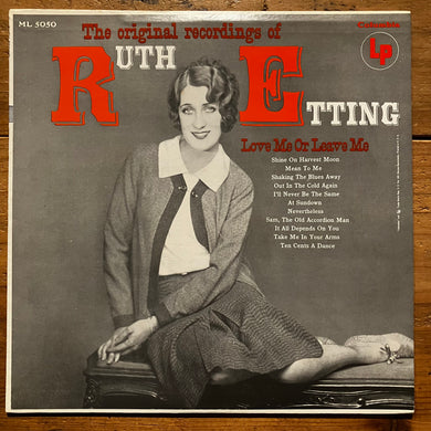 Ruth Etting - The Original Recordings Of Ruth Etting (LP)