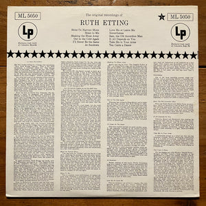 Ruth Etting - The Original Recordings Of Ruth Etting (LP)