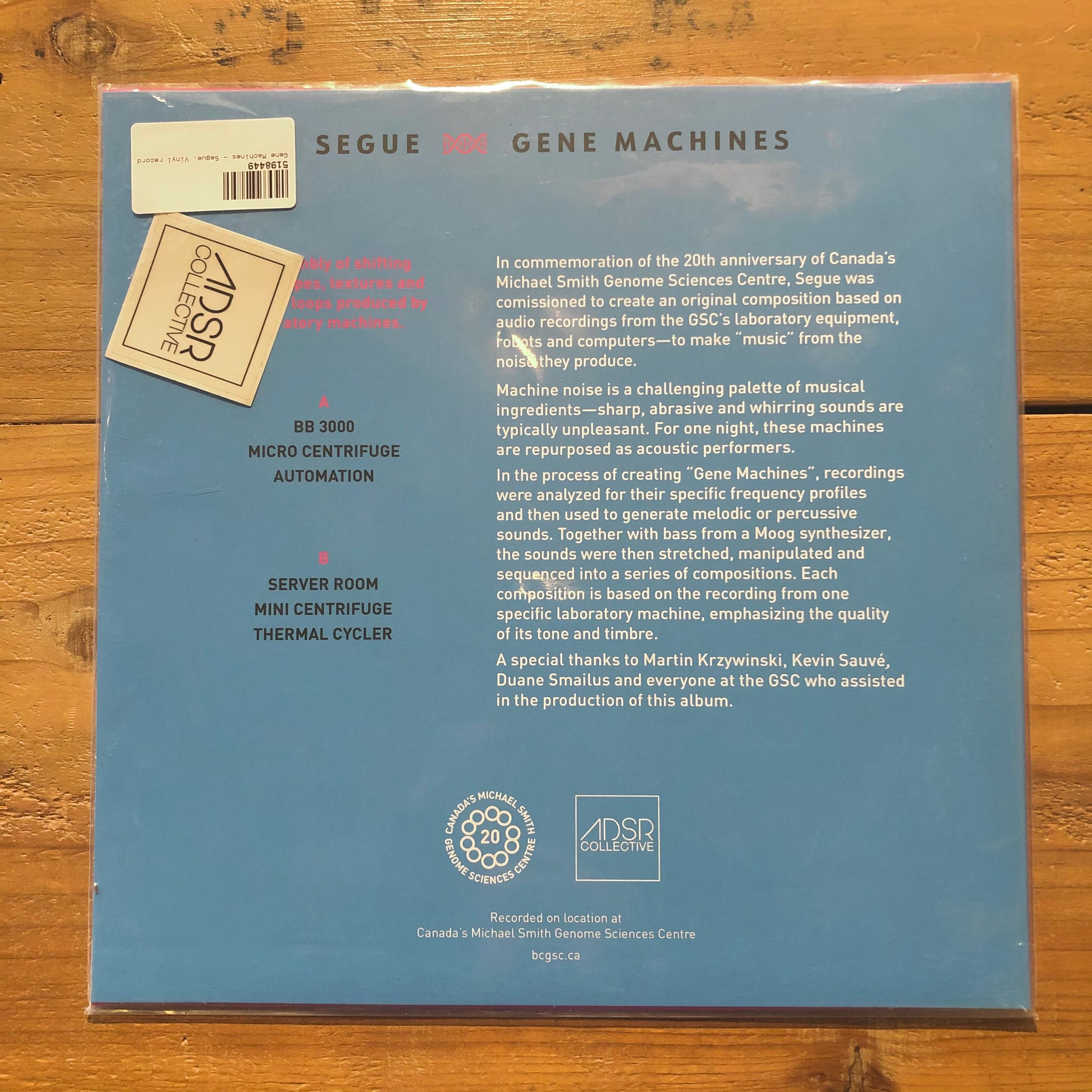Segue- Gene Machines – pianola records