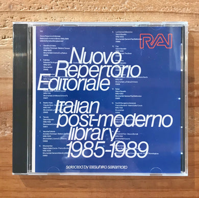 tatsuhiko sakamoto - RAI Nuovo Repertorio Editoriale Italian post-moderno library 1985-1989　(CD)